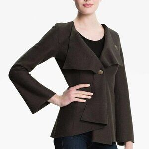 BEYOND THREADS Mayu Felted Alpaca Blend Origami Jacket in Truffle Size XL NWT